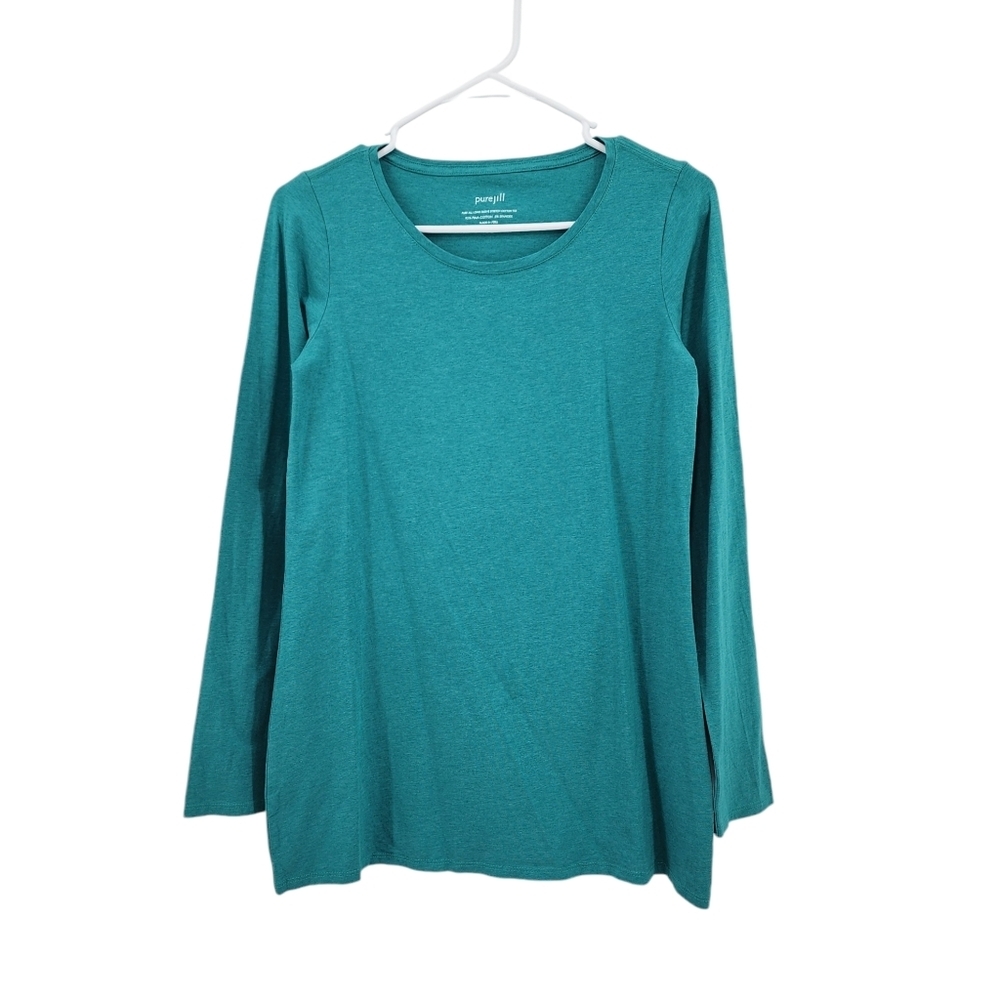 J. Jill PureJill Women's Cotton Stretch Long Sleeves Tee - XS